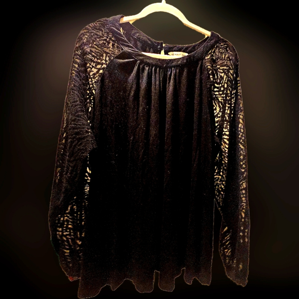 Elegant Zac And Rachrel Black Lace Women's Top